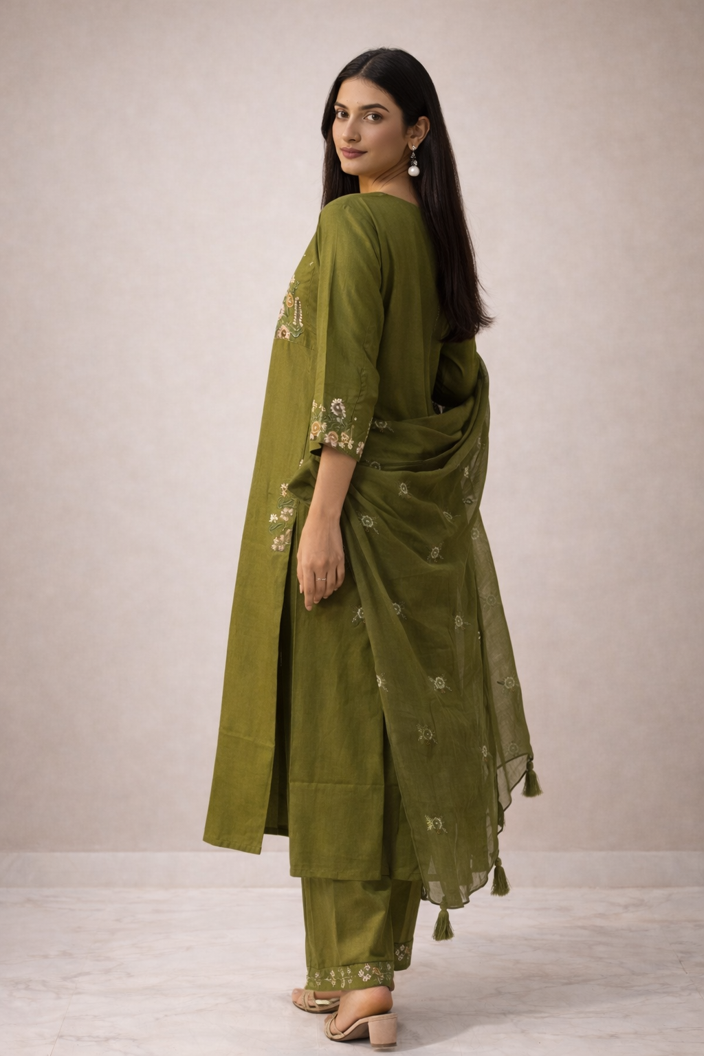GIRRA – Olive Royale | Signature Kurta Set