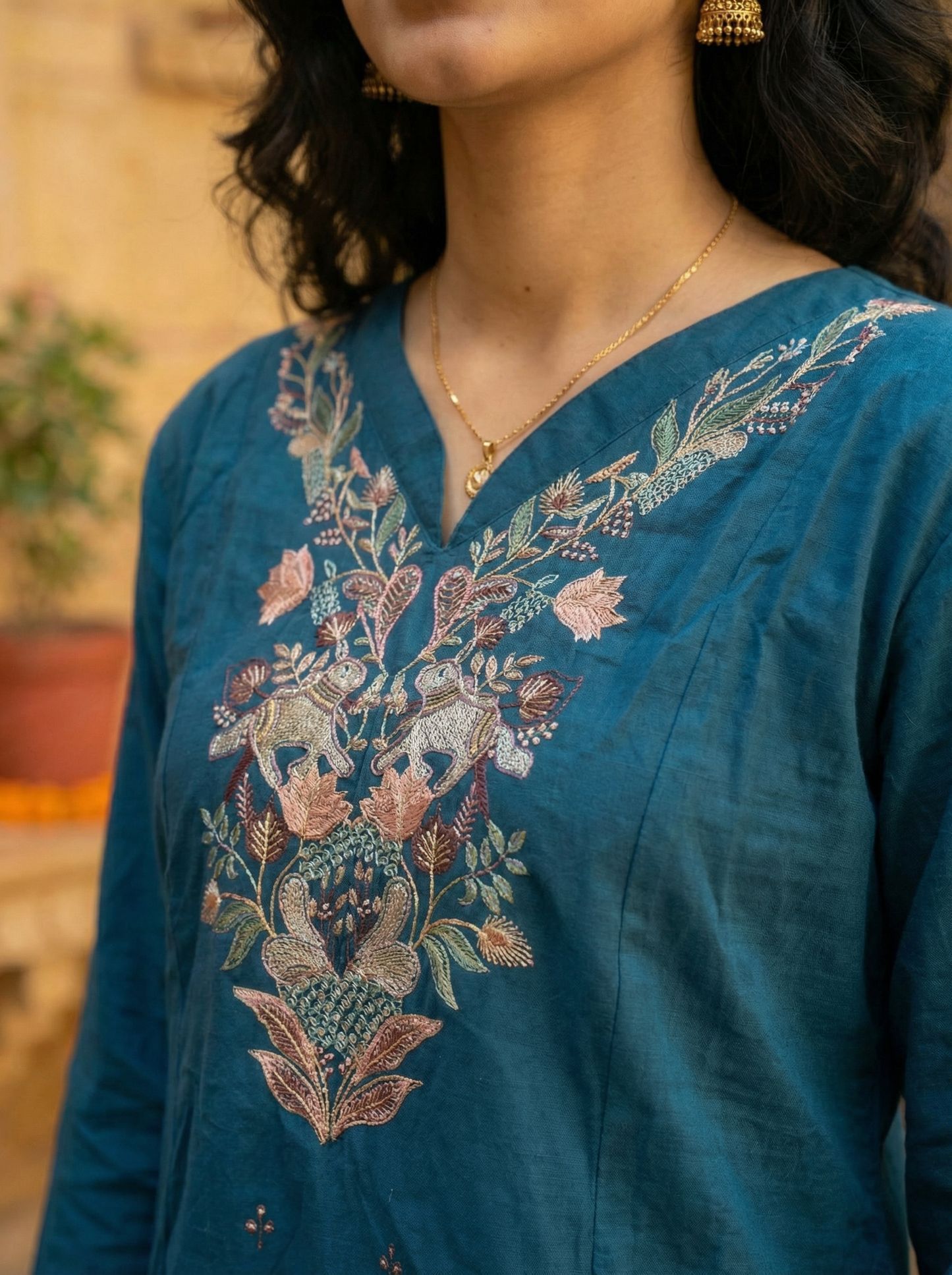 GIRRA – Teal Blue | Signature Kurta Set