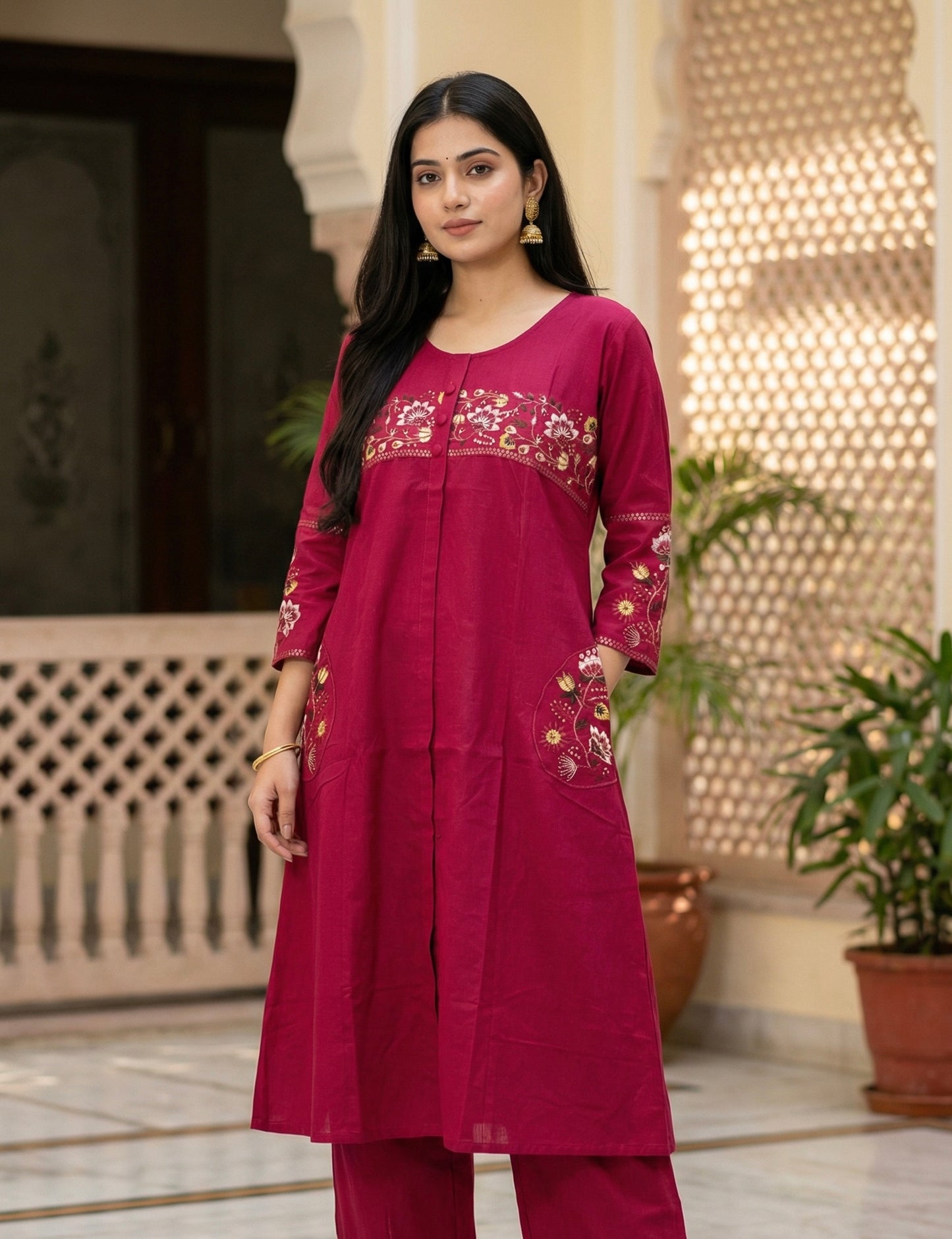 GIRRA – Rani Pink | Signature Kurta Set