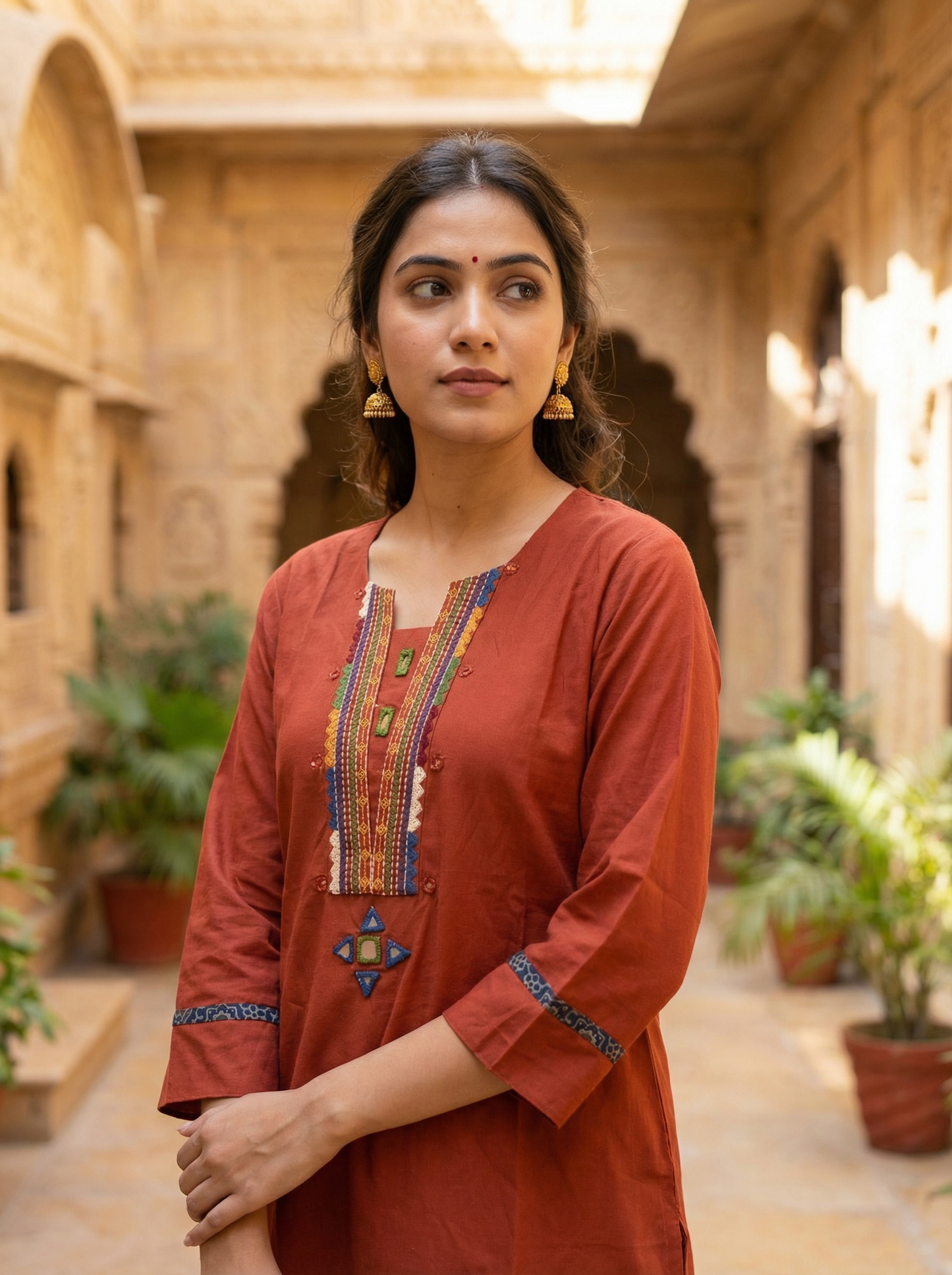GIRRA – Burnt Rust | Signature Grace Kurta Set